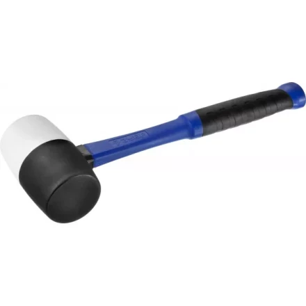 Киянка ЗУБР &quot;ПРОФЕССИОНАЛ&quot; резиновая черно-белая, с фиберглассовой ручкой, 680г 20532-680 купить в Ханты-Мансийске