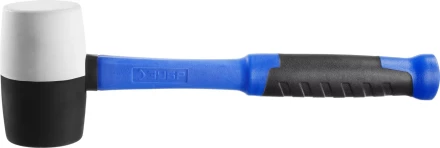 Киянка ЗУБР &quot;ПРОФЕССИОНАЛ&quot; резиновая черно-белая, с фиберглассовой ручкой, 680г 20532-680 купить в Ханты-Мансийске