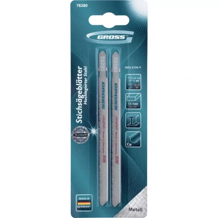 Полотна для электролобзика по металлу 2 шт 3176 GROSS 78280 купить в Ханты-Мансийске