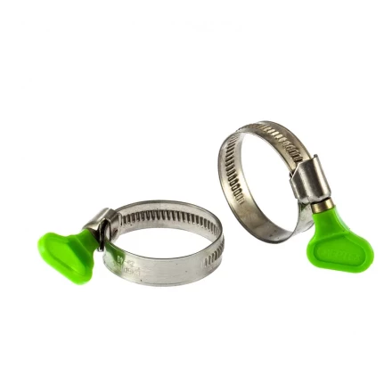 Хомуты металлические червячные 32-44 мм ширина 12 мм W4 с ключом 2 шт Сибртех 476533 купить в Ханты-Мансийске