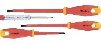 Набор диэлектрических отверток до 1000В тестер CrV двухкомпонентные рукоятки Сибртех 12937 купить в Ханты-Мансийске