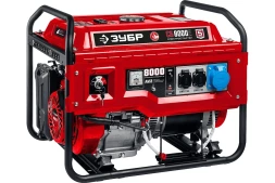 ЗУБР 8000 Вт, бензиновый генератор с электростартером (СБ-8000Е)