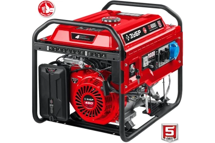 ЗУБР 8000 Вт, бензиновый генератор с электростартером (СБ-8000Е) купить в Ханты-Мансийске