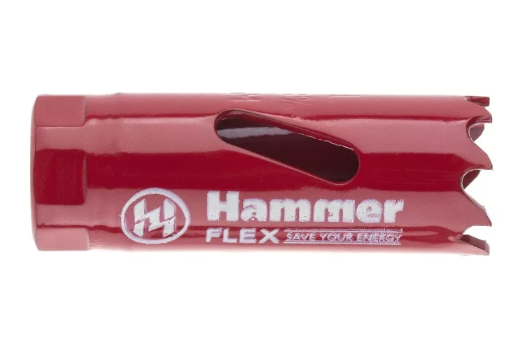 Коронка биметаллическая HAMMER Ф19х38мм 1/2"  BiMETALL (224-001) купить в Ханты-Мансийске