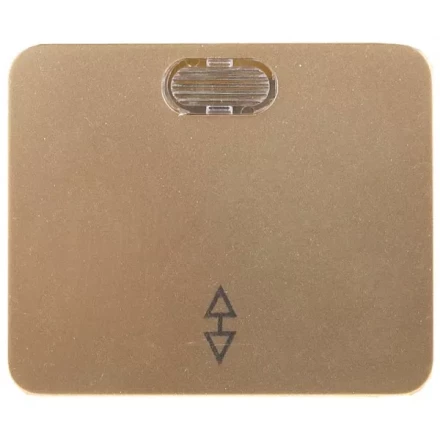 Выключатель СВЕТОЗАР "ГАММА" проходной, с подсветкой, одноклав., без вставки и рамки, цвет золотой металлик, 10A/~250 SV-54138-GM купить в Ханты-Мансийске