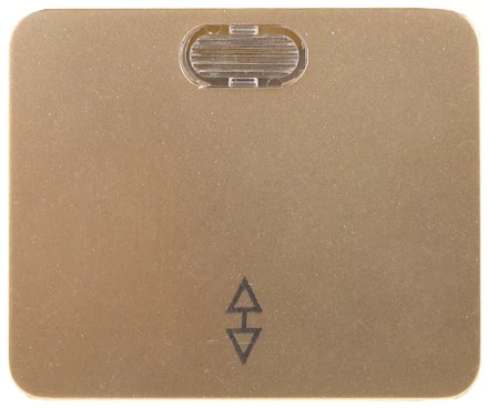 Выключатель СВЕТОЗАР "ГАММА" проходной, с подсветкой, одноклав., без вставки и рамки, цвет золотой металлик, 10A/~250 SV-54138-GM купить в Ханты-Мансийске