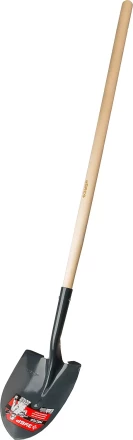 ЗУБР Мастер, 474 х 215 х 1500 мм, полотно 1.6 мм, закалено, дерев. черенок высш. сорт, тип ЛСГ, штыковая лопата (39575) купить в Ханты-Мансийске