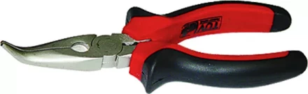 Длинногубцы NICKEL 160 мм изогнутые никелированные двухкомпонентные рукоятки MATRIX 17420 купить в Ханты-Мансийске