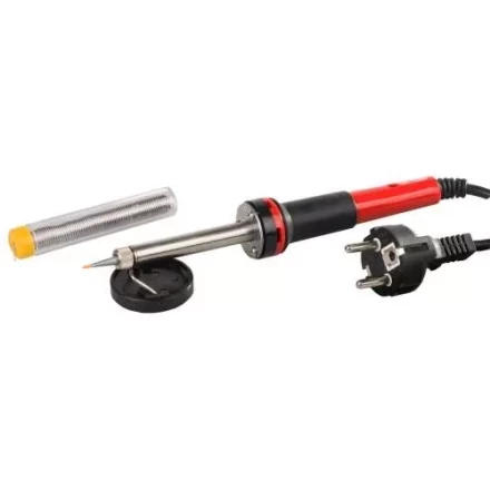 Паяльник MATRIX 40W (220В) класса защиты 1 с индикатором напряжения и медным острым наконечником с защитным покрытием 913044 купить в Ханты-Мансийске