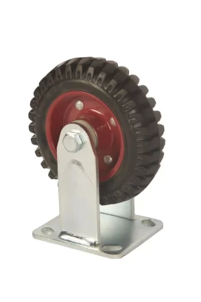 Колесо большегрузное неповоротное PF 160 150 мм резина с протектором (F) 1027233 купить в Ханты-Мансийске