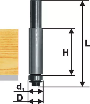 Фреза кромочная прям ф12,7х25мм хв 8мм ДСП Энкор 28053 купить в Ханты-Мансийске