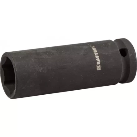 Торцовая головка KRAFTOOL &quot;INDUSTRIE QUALITAT&quot; ударная, удлиненная (1/2&quot;), FLANK, Cr-Mo, фосфатированная, 19 мм 27942-19_z01 купить в Ханты-Мансийске