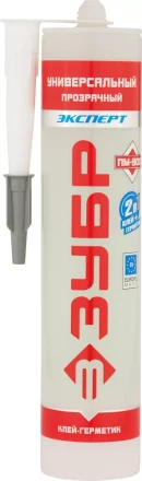 Клей монтажный ЗУБР &quot;ЭКСПЕРТ&quot; ПМ 900, гибридный экстрасильн, прозрач, универс, водостойк, эластич, (без запаха), 300мл 41330 купить в Ханты-Мансийске