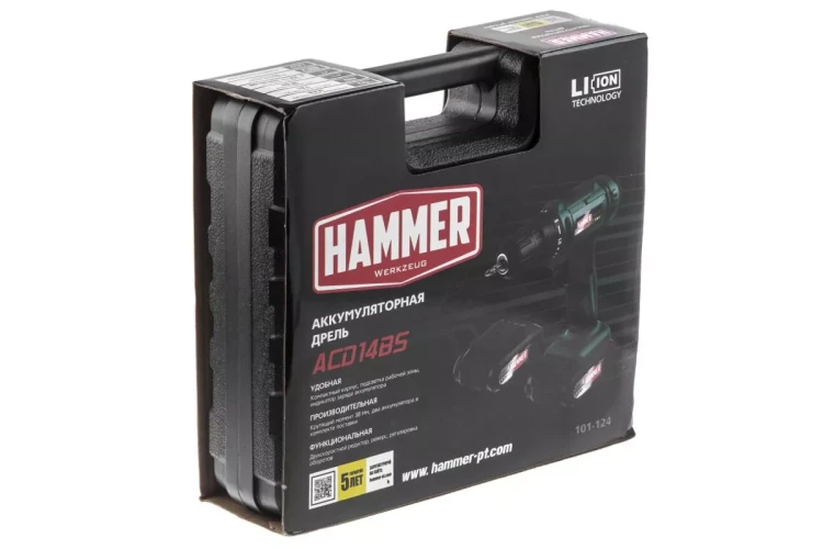 Дрель аккумуляторная HAMMER ACD14BS купить в Ханты-Мансийске