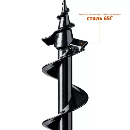 ЗУБР d 80 мм, грунт, шнек для мотобуров (7051-8) купить в Ханты-Мансийске