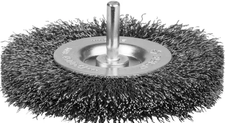 ЗУБР &quot;ЭКСПЕРТ&quot;. Щетка дисковая для дрели, двухрядная, витая стальная проволока 0,3мм, 75мм 35198-075-2_z01 купить в Ханты-Мансийске