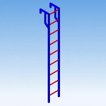 Лестница навесная алюминиевая для полувагонов УСЦ ЛНАп-3,5 купить в Ханты-Мансийске