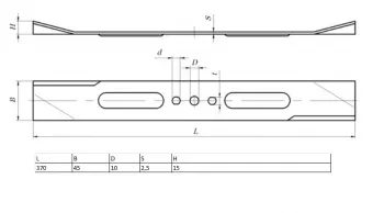 Нож для газонокосилки KRONWERK EGC-1500 370х45х2,5мм KRONWERK 96337 купить в Ханты-Мансийске