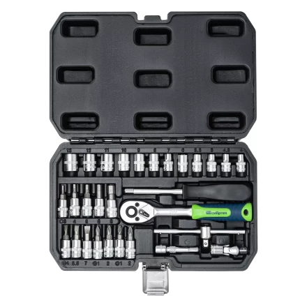 Набор инструментов Сибртех 13392, 1/4&quot;, пластиковый кейс, 29 предметов купить в Ханты-Мансийске