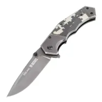 Нож складной Denzel 79209, многоцелевой, системы Liner-Lock, с накладкой G10 на эргономичной рукоятке