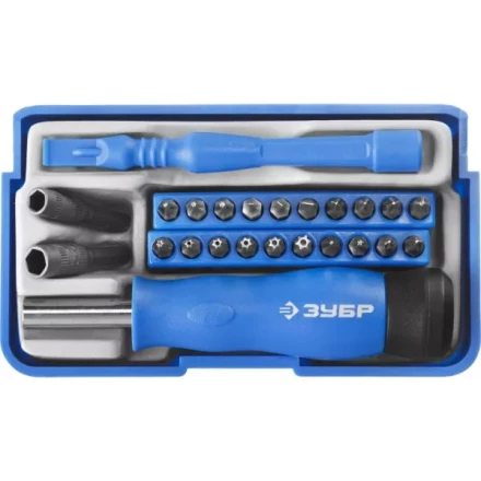 Набор ЗУБР &quot;ПРОФЕССИОНАЛ&quot;: Отвертки  для точных работ, 24предм 25648-H24 купить в Ханты-Мансийске
