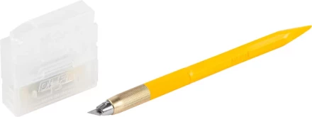 Нож OLFA &quot;Utility Models&quot; перовой дизайнерский, для точных работ, рукоятка с мини шпателем, 5 лезвий, 4мм OL-AK-5 купить в Ханты-Мансийске