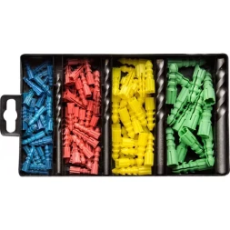 Набор ЗУБР Свёрла "Монолит" по бетону, 5мм, с дюбелями, 21 предмет 2911-H21-05