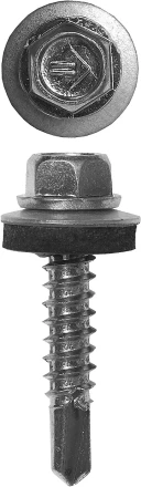 Саморезы ЗУБР &quot;ПРОФЕССИОНАЛ&quot; оцинков., для крепл. кров. матер. к металл. констр., 5.5x38мм, 1500шт 4-300310-55-038 купить в Ханты-Мансийске