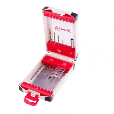 Набор сверл комбинированный сверла по металлу 1-6 мм бетону 4-8 мм дереву 3-6 мм биты 16 шт адаптер 32 предмета Pro Matrix 725632 купить в Ханты-Мансийске