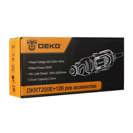 Гравер электрический DEKO DKRT200E DEKO 126 tools, 063-1415 купить в Ханты-Мансийске
