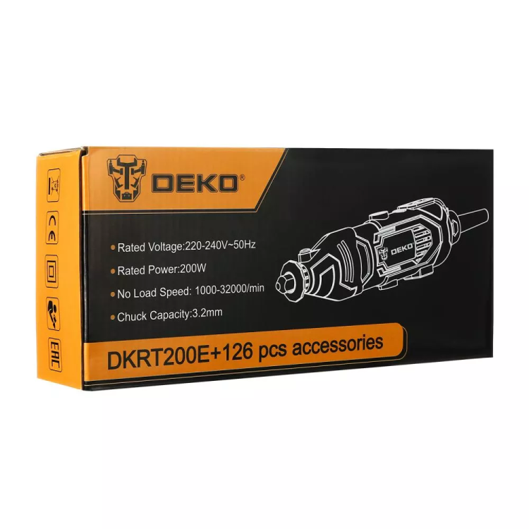 Гравер электрический DEKO DKRT200E DEKO 126 tools, 063-1415 купить в Ханты-Мансийске