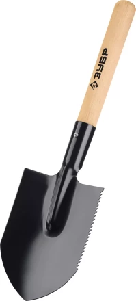ЗУБР МАСТЕР, 210х154х550мм, полотно 1.5мм, закалено, дерев. черенок высш. сорт, туристическая лопата (39571) купить в Ханты-Мансийске