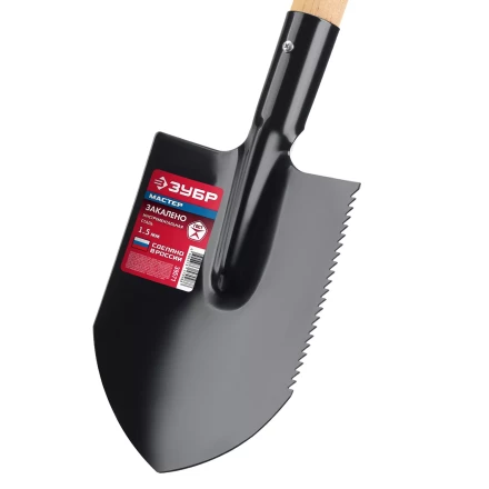ЗУБР МАСТЕР, 210х154х550мм, полотно 1.5мм, закалено, дерев. черенок высш. сорт, туристическая лопата (39571) купить в Ханты-Мансийске