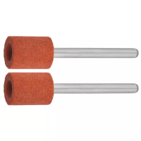Цилиндр ЗУБР абразивный шлифовальный на шпильке, P 120, d 9,5x12,7х3,2 мм, L 45мм, 2шт 35911