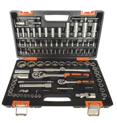 Набор инструментов Вихрь 1/2&quot; 1/4&quot;  CrV пластиковый кейс 94 предмета купить в Ханты-Мансийске