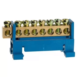 Шина СВЕТОЗАР нулевая на изоляторе типа &quot;Стойка&quot; макс. ток 100А, 5,2мм, 8 полюсов 49806-08