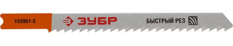 Полотна ЗУБР "ЭКСПЕРТ", U111C, для эл/лобзика, Cr-V, по пластику и дереву, US-хвостовик, шаг 3мм, 75мм, 2шт 155951-3_z01 купить в Ханты-Мансийске