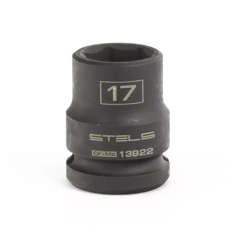 Головка ударная шестигранная 17 мм 1/2" CrMo Stels 13922 купить в Ханты-Мансийске