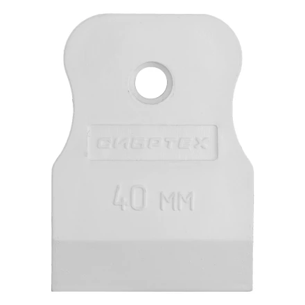 Шпатель, белая резина, 40 мм Россия Сибртех 85831 купить в Ханты-Мансийске