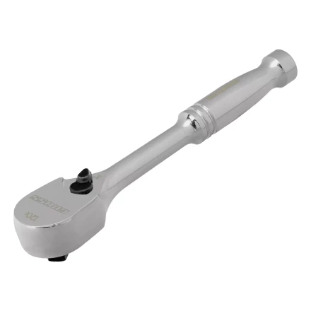 Ключ-трещотка 1/4&quot; Gross 14050, CrV, 120 зубьев, цельнометаллический, хром купить в Ханты-Мансийске