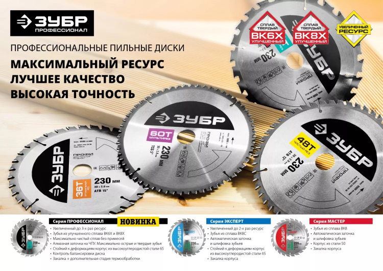 Диск пильный ЗУБР "ПРОФИ" "Чистый рез" по дереву, 36Т, 160х20мм 36852-160-20-36 купить в Ханты-Мансийске