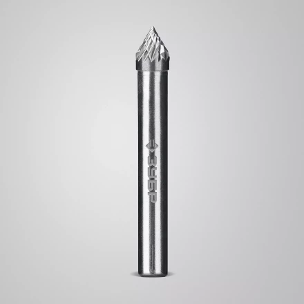 Зубр Твердосплавная борфреза J - зенкер с вершиной 60°, 6 х 5 мм (28808-6-5) купить в Ханты-Мансийске