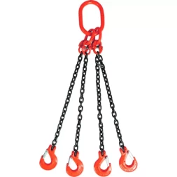 Строп цепной TOR 4СЦ г/п 6,7 т 1,0 м с самозакрывающимися крюками 1008727