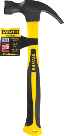 Молоток-гвоздодер &quot;Fiberglass&quot;, 680г, STAYER Professional 2026_z01 купить в Ханты-Мансийске