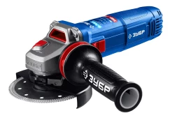 ЗУБР 1100 Вт, d125 мм, УШМ, регулировка оборотов, фланец МИГ, Профессионал (УШМ-П125-1105 Э)