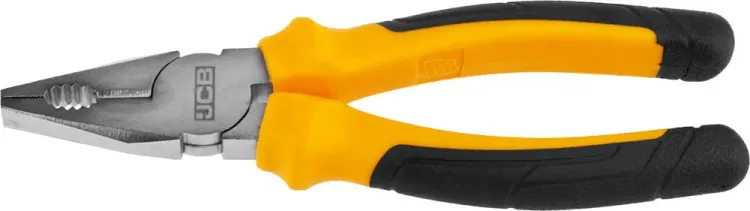 Плоскогубцы JCB, хромированное покрытие, двухкомпонентная рукоятка, CrV cталь, 180мм JPL005 купить в Ханты-Мансийске