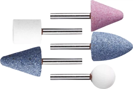 Набор STAYER "MASTER": Абразивные минишарошки-насадки для гравера и дрели, хвостовик d 3,2мм, 5 предм. 2988-H5 купить в Ханты-Мансийске