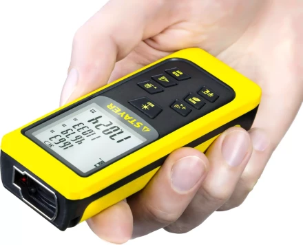 Дальномер STAYER "MASTER" MAX-Control лазерный, 2 точки отсчета, дальность 50м, точность 2мм 34957 купить в Ханты-Мансийске