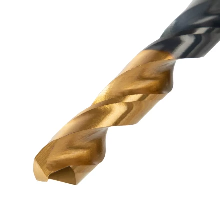 Набор сверл по металлу, 1-10 мм, HSS-Tin, Golden Tip, 19 шт Denzel 72321 купить в Ханты-Мансийске