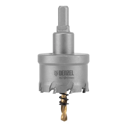 Коронка по металлу твердосплавная, 47 мм Denzel 724015 купить в Ханты-Мансийске